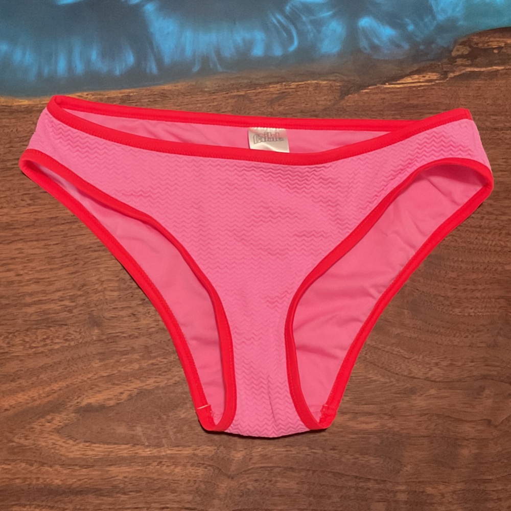 Wild Fable Pink Bikini Bottom with Hot Pink Trim